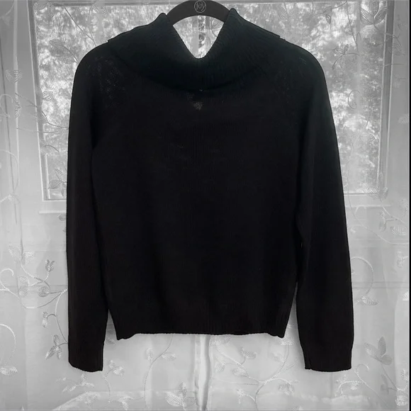 Aeropostale Black Cowl Neck Knit Sweater - Picture 2 of 11